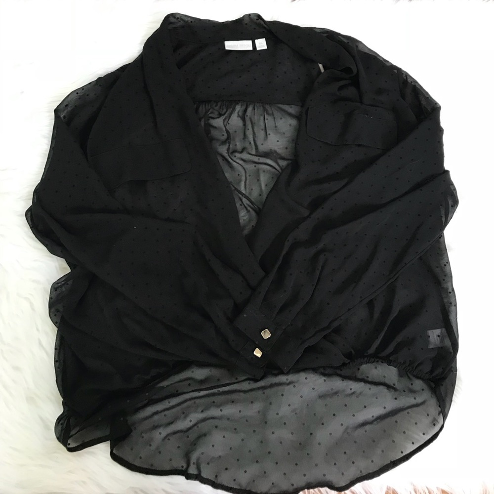 Sheer black top